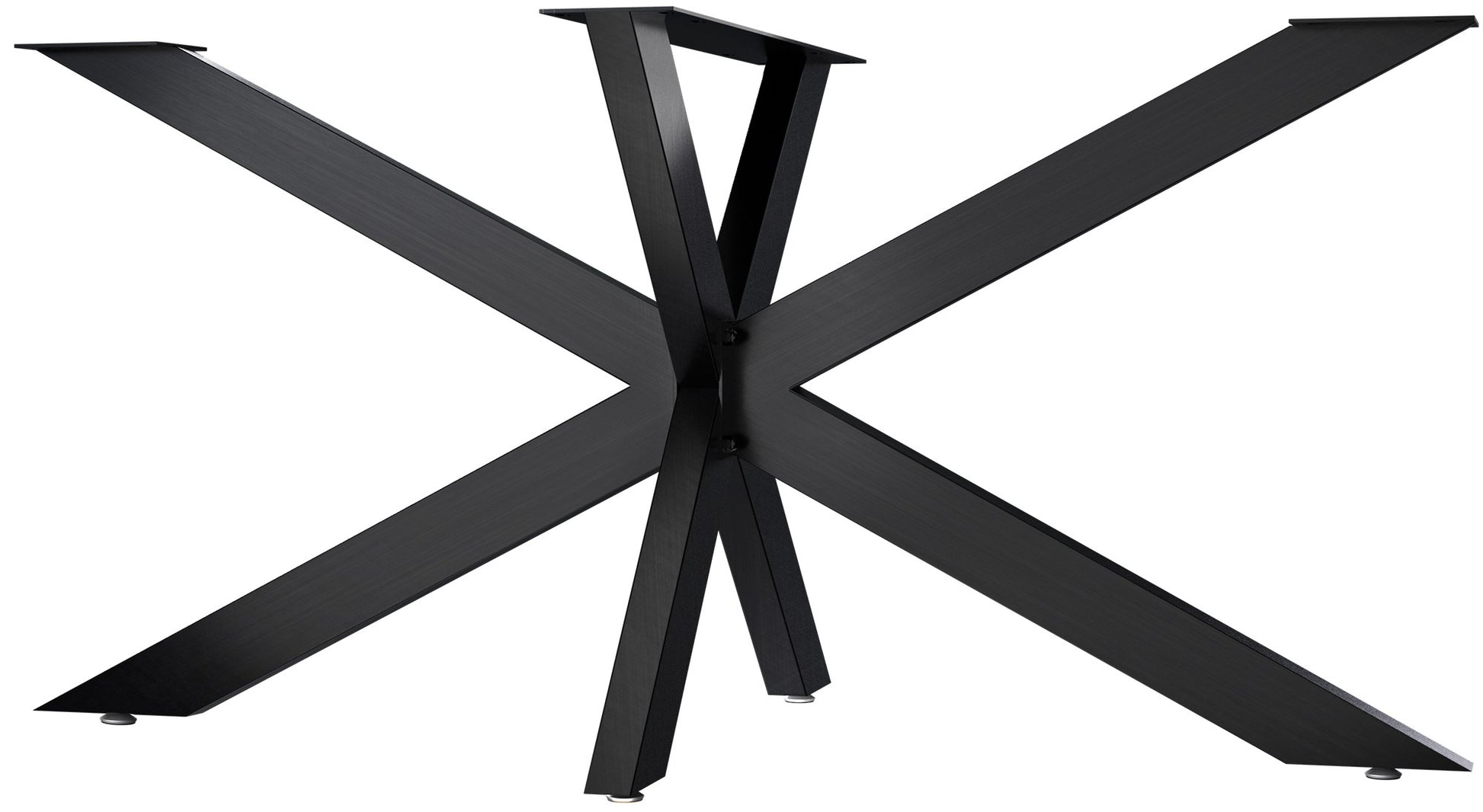 Industriële Stalen Tafelpoten - Tafelframe - Krassen Voorkomend Design Kleur industrieel zwart Maat