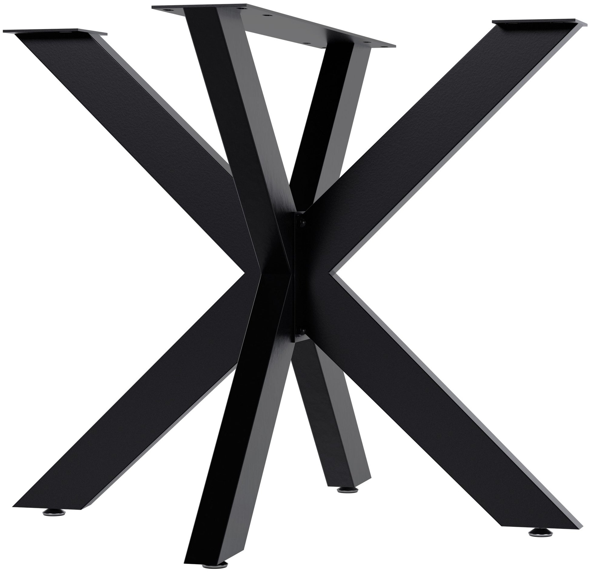 Industriële Stalen Tafelpoten - Tafelframe - Krassen Voorkomend Design Kleur zwart Maat