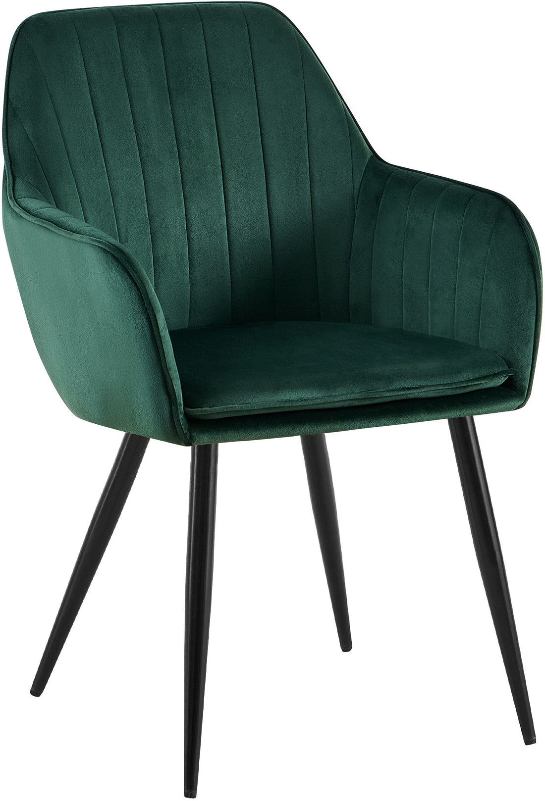 Groene Eetkamerstoel - Fluwelen Stoel - Ergonomisch Comfort & Moderne Elegantie Kleur groen