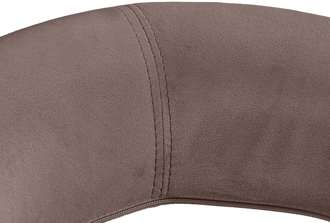 Werkkruk in Fluweel - Ergonomische Stoel - Traploos Verstelbaar voor Comforten Zithoogte Kleur bruin