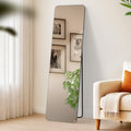 Moderne Spiegel - Multifunctionele Reflector - Maximale Flexibiliteit, Wand- & Staande Opties Kleur zwart-mat