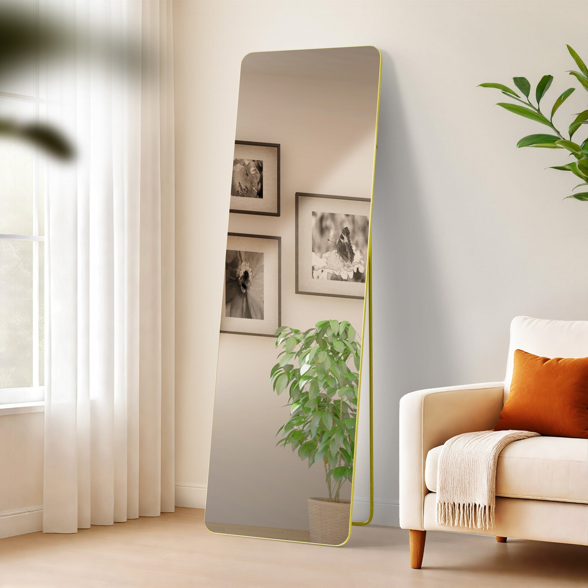Spiegel met Goudglans - Reflector - Flexibel Gebruik - 160x50 cm Kleur goud glans