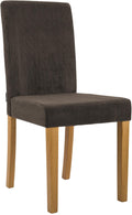 <strong>Eetkamerstoel - Kuipstoel - Comfortabel zitcomfort - Corduroy bekleding, Kleur bruin