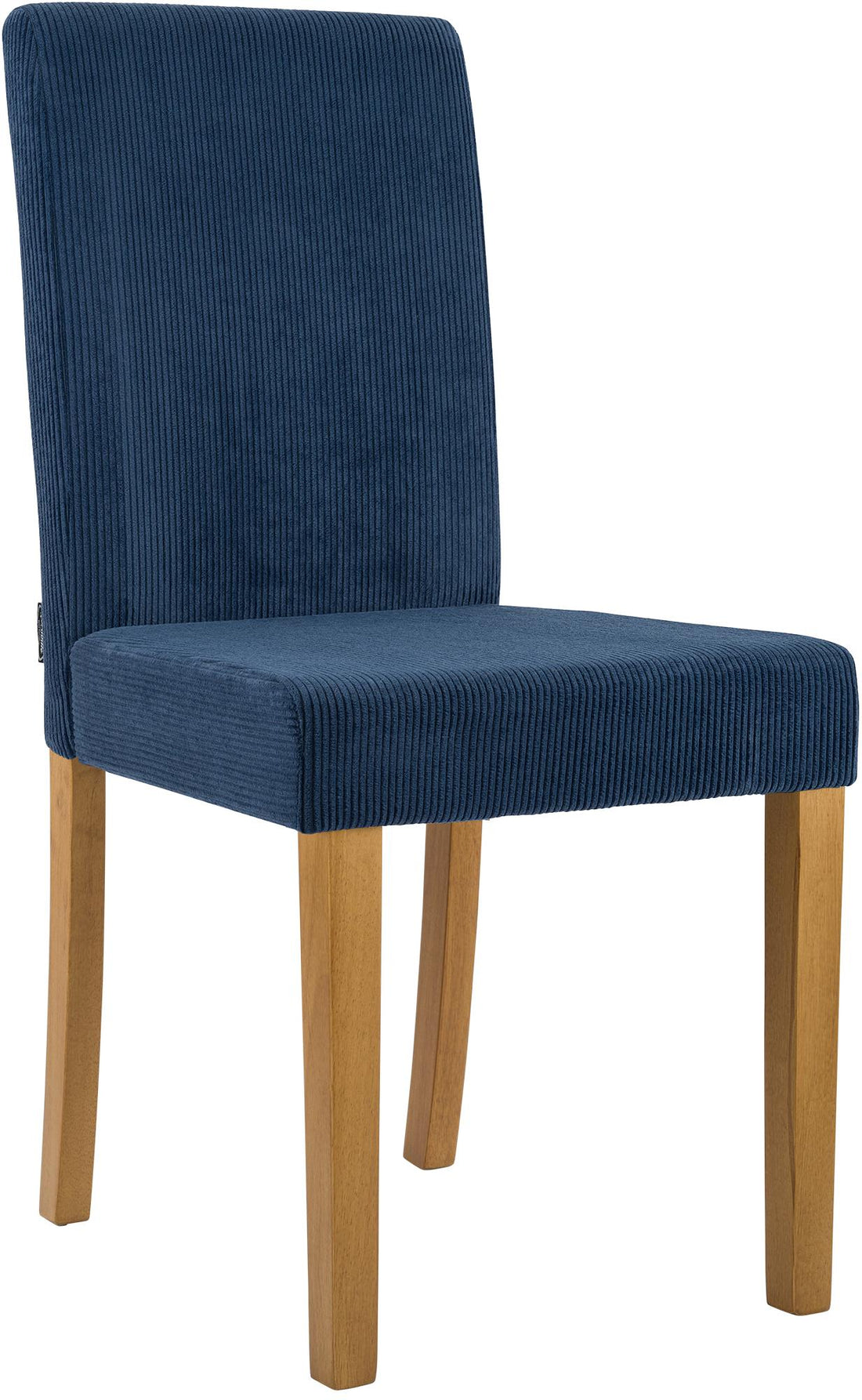 Eetkamerstoel Blauw - Stoel Corduroy Stof - Comfortabel Kussen - Modern Ontwerp Kleur blauw