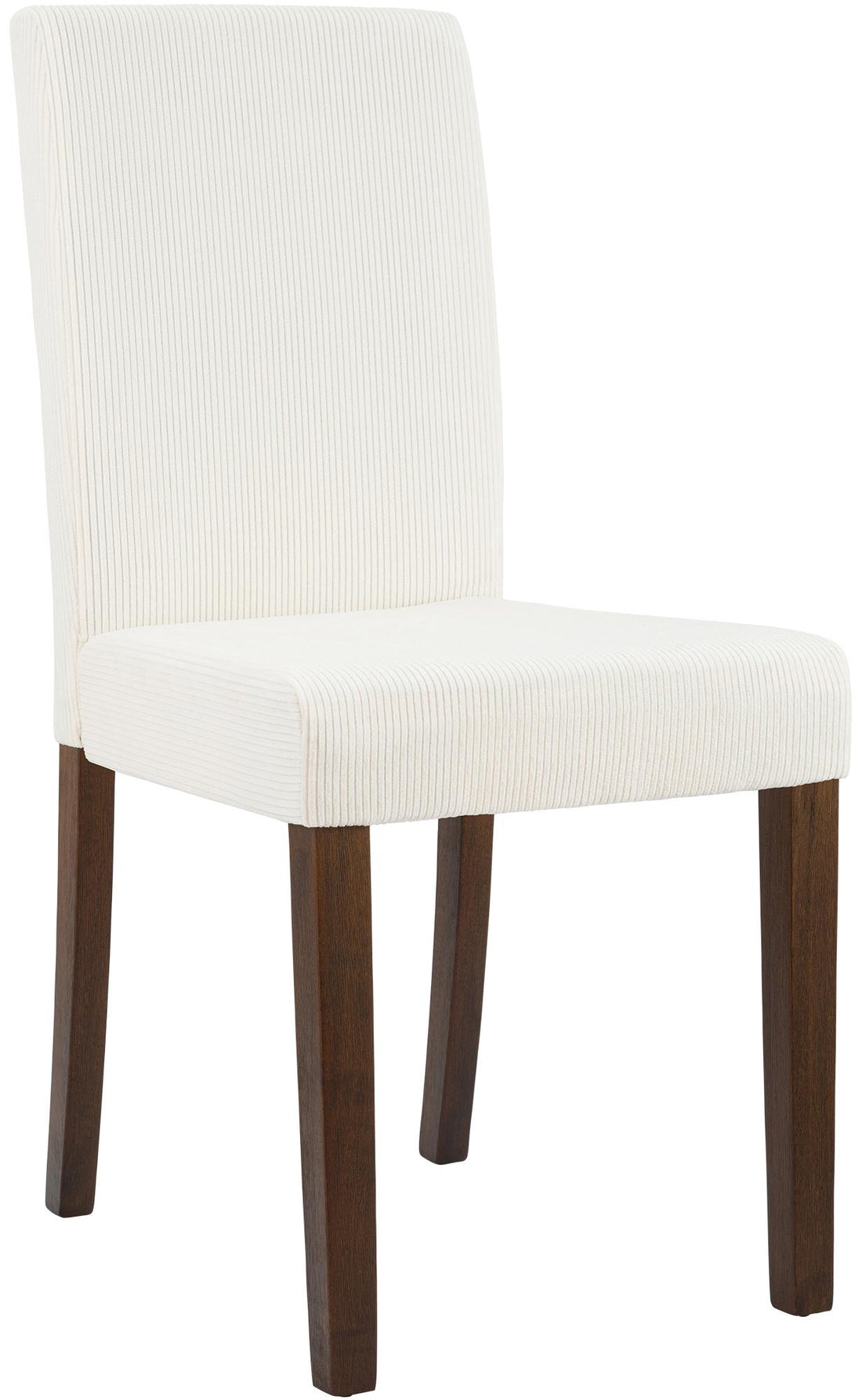 Eetkamerstoel Corduroy - Comfortstoel - Hoog zitcomfort, Bodembescherming, Modern design Kleur crème