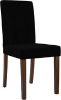 Eetkamerstoel - Armstoel - Corduroy Stof - Zeer Comfortabel - Stabiel Houten Onderstel Kleur zwart