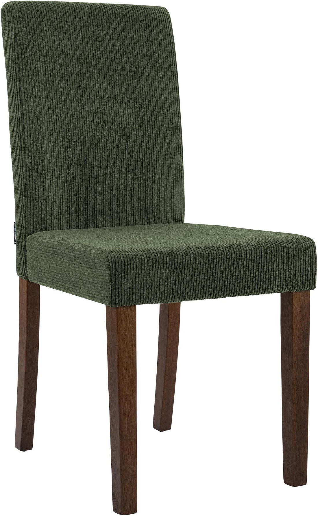 Moderne Corduroy Eetkamerstoel - Keukenstoel - Hoog Zitcomfort - Donkergroen, Trendy & Stevig Kleur groen