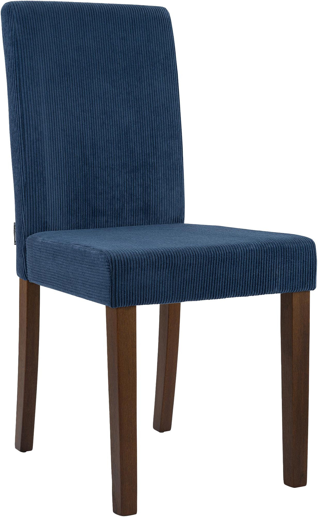 Eetkamerstoel Corduroy - Ribfluwelen Stoel - Extra Comfort - Stabiel Houten Frame - Blauw Kleur blauw