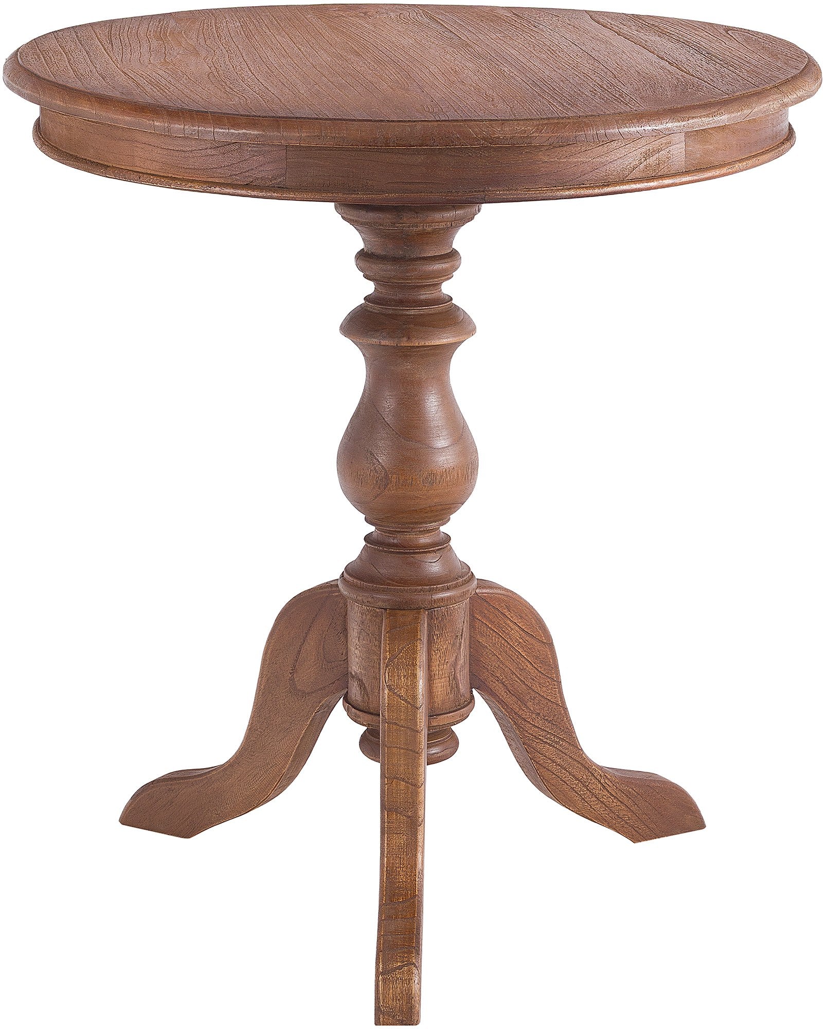 Ronde Bijzettafel - Tafeltje - Stijlvol Mindihout design, compact en duurzaam Kleur bruin