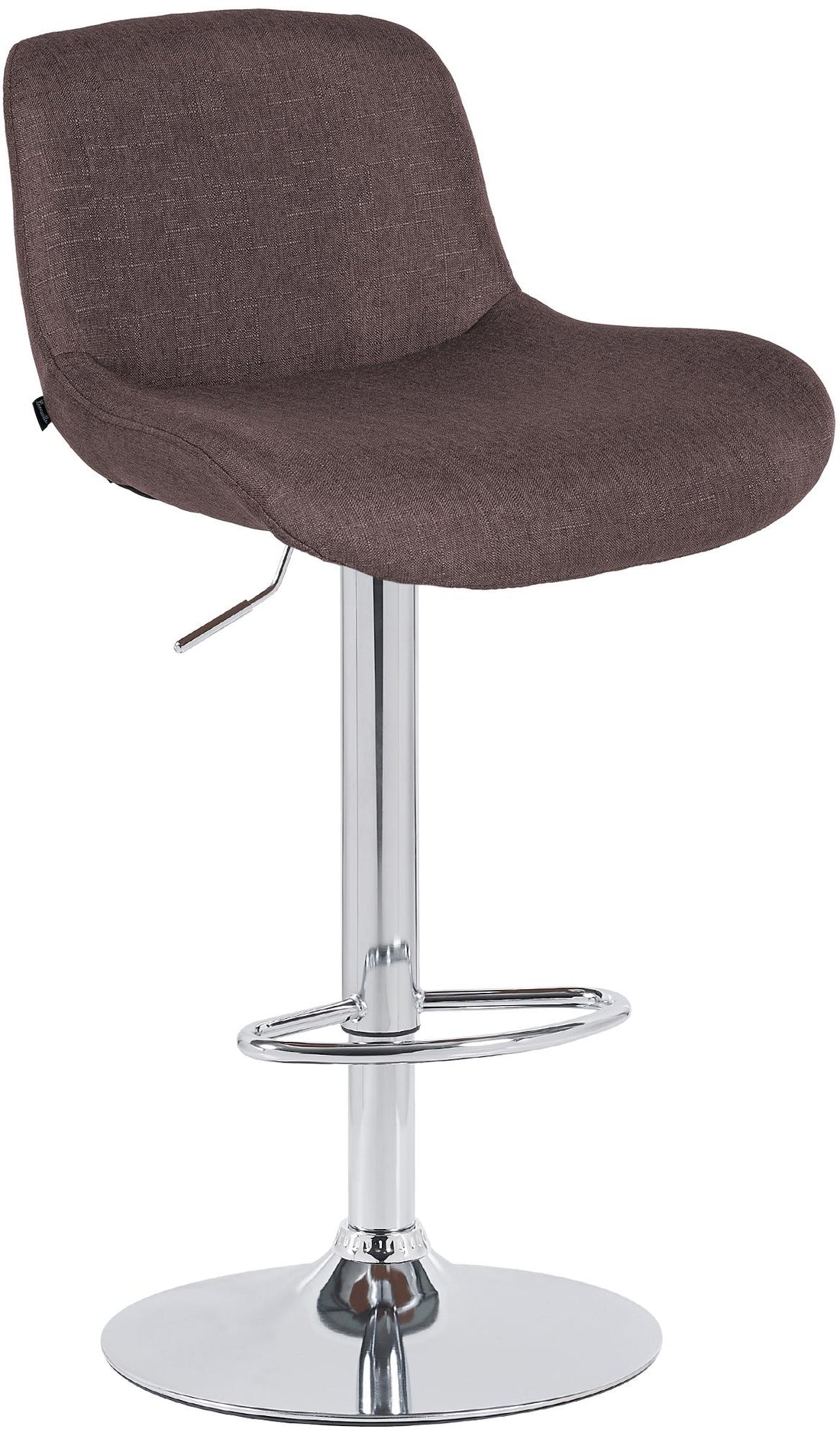 Barkruk - Hoge Kruk - Luxueus Comfort, Chroom Frame, Draaibaar Met Verstelbare Hoogte Kleur donkerbruin