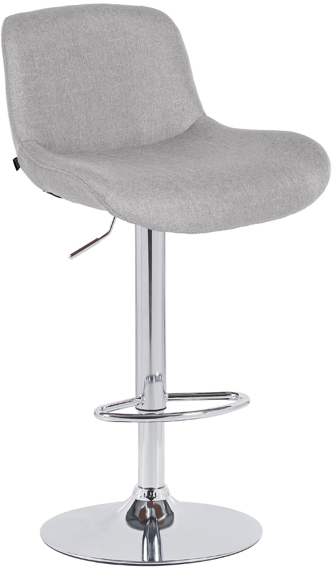 Moderne Comfortabele Barhocker - Barkruk - Hoog Zitcomfort, Chique Fluweel of Duurzaam Stof Kleur lichtgrijs Materiaal Stof