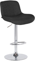 Barkruk met Chroom Frame - Moderne Kruk - Uitstekend Zitcomfort, Verstelbaar & Draaibaar Kleur zwart