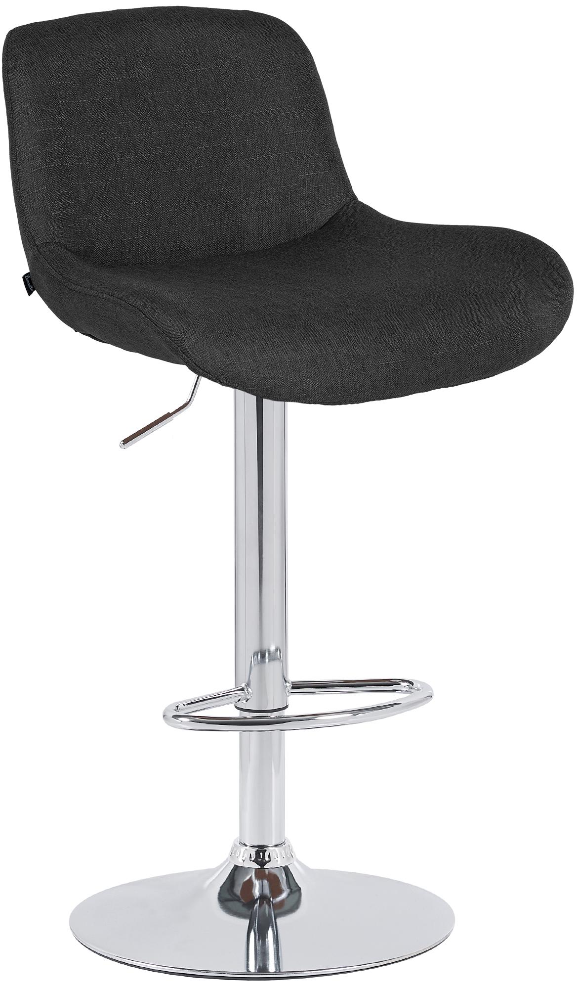 Barkruk met Chroom Frame - Moderne Kruk - Uitstekend Zitcomfort, Verstelbaar & Draaibaar Kleur zwart