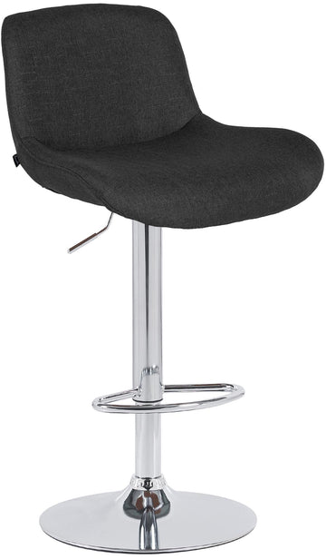 Barkruk met Chroom Frame - Moderne Kruk - Uitstekend Zitcomfort, Verstelbaar & Draaibaar Kleur zwart