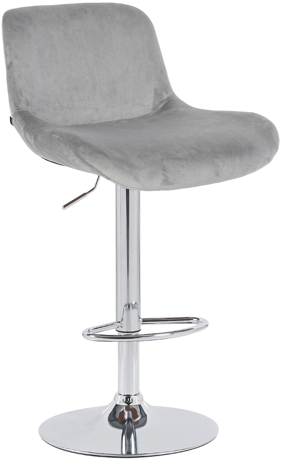 Barkruk Chroom Frame - Hoge Kruk - Verstelbaar & Draaibaar, Optimaal Zitcomfort Kleur grijs