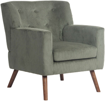 Uitstekende Corduroy Fauteuil - Comfortstoel - Verhoogd Zitcomfort Kleur groen