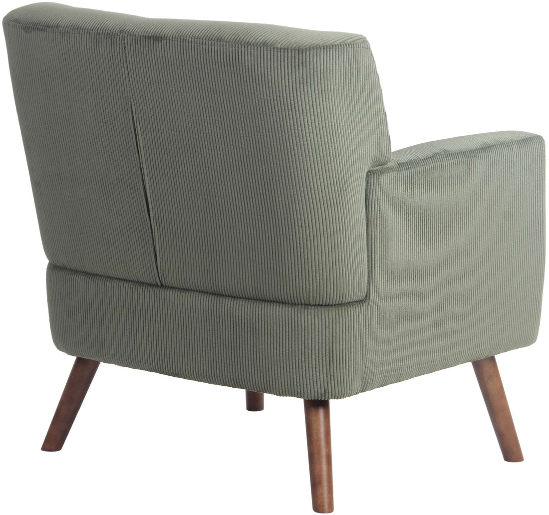 Uitstekende Corduroy Fauteuil - Comfortstoel - Verhoogd Zitcomfort Kleur groen