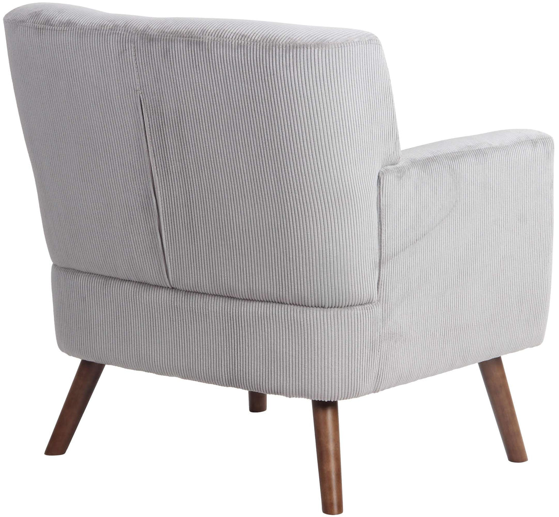 Corduroy Fauteuil, Loungestoel, Luxe Comfort & Duurzaam Design - Ideaal voor Elke Ruimte Kleur grijs