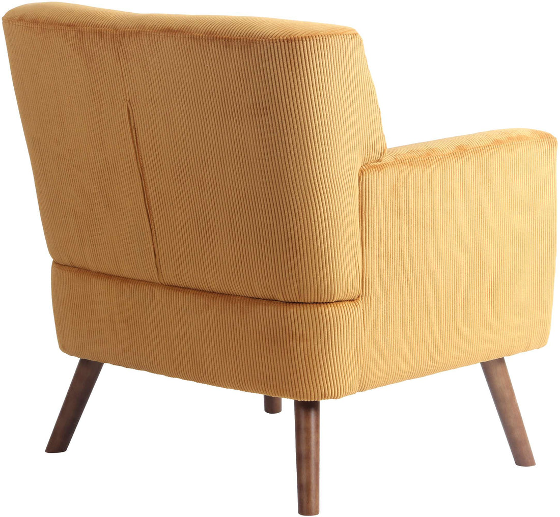 Comfortabele Corduroy Fauteuil - Loungestoel - Maximale Ondersteuning 150 kg Kleur oranje