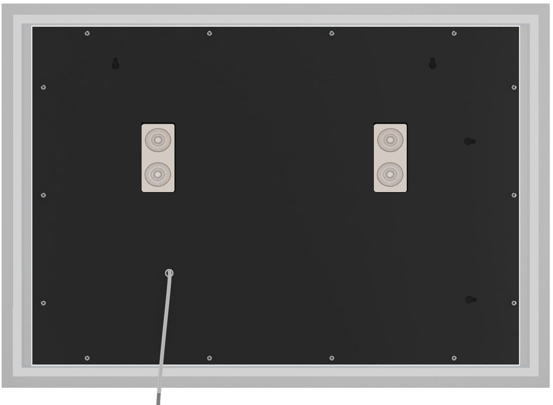 Slimme Badkamerspiegel - Wandspiegel met Bluetooth - Anti-condens & Dimbare LED-verlichting Kleur helderglas