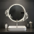 Ronde Badkamerspiegel - Wandspiegel - Bluetooth, LED Verlichting en Anticondensfunctie Kleur helderglas