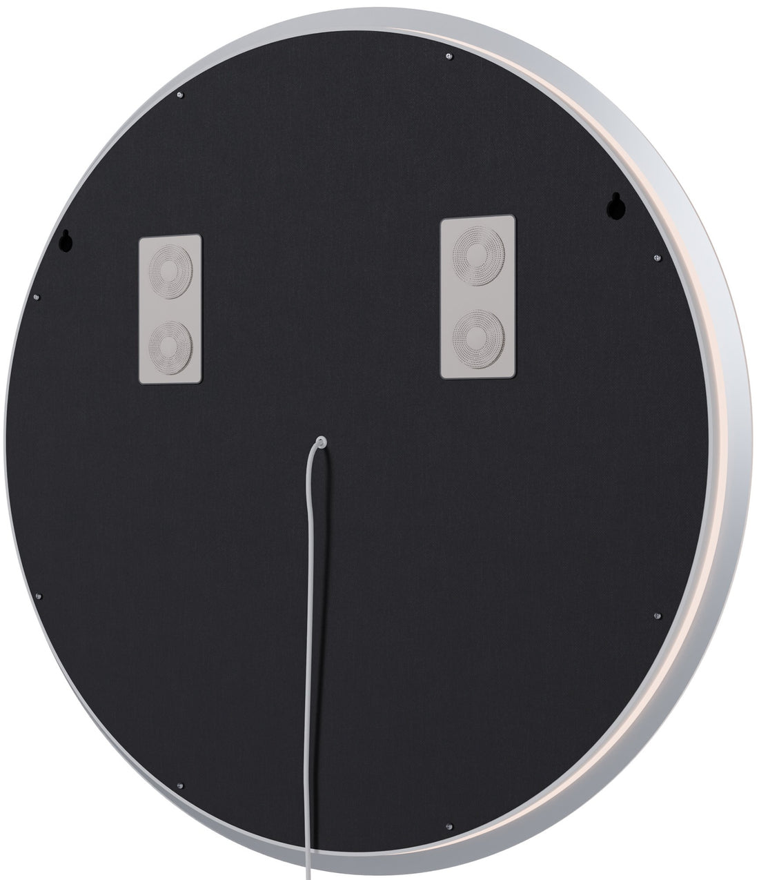 Ronde Badkamerspiegel - Wandspiegel - Bluetooth Speakers & Anticondens, Dimbare LED Verlichting Kleur helderglas