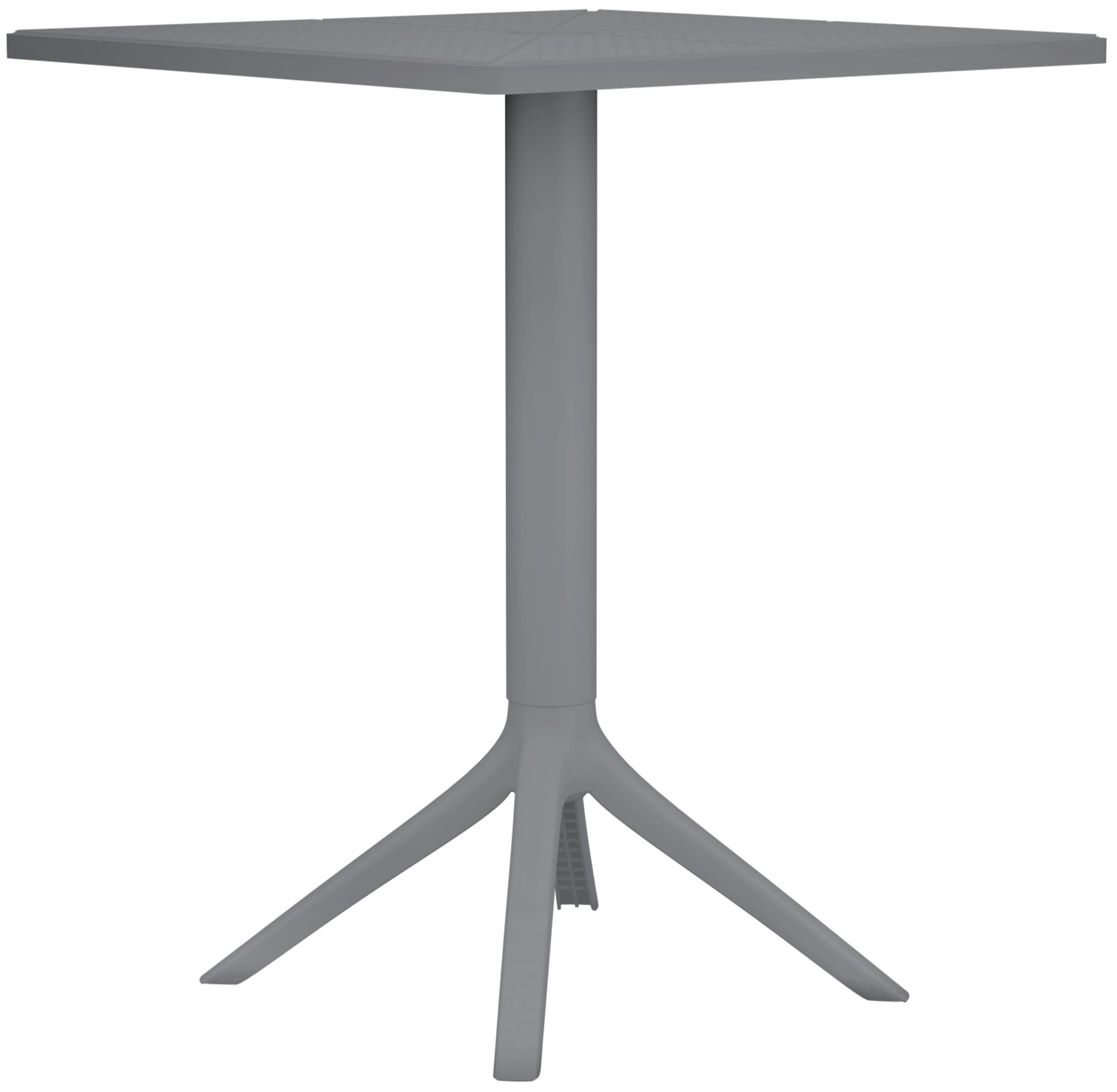 Donkergrijze Tafel - Terrastafel - Weerbestendig Design voor Binnen en Buiten Kleur donkergrijs