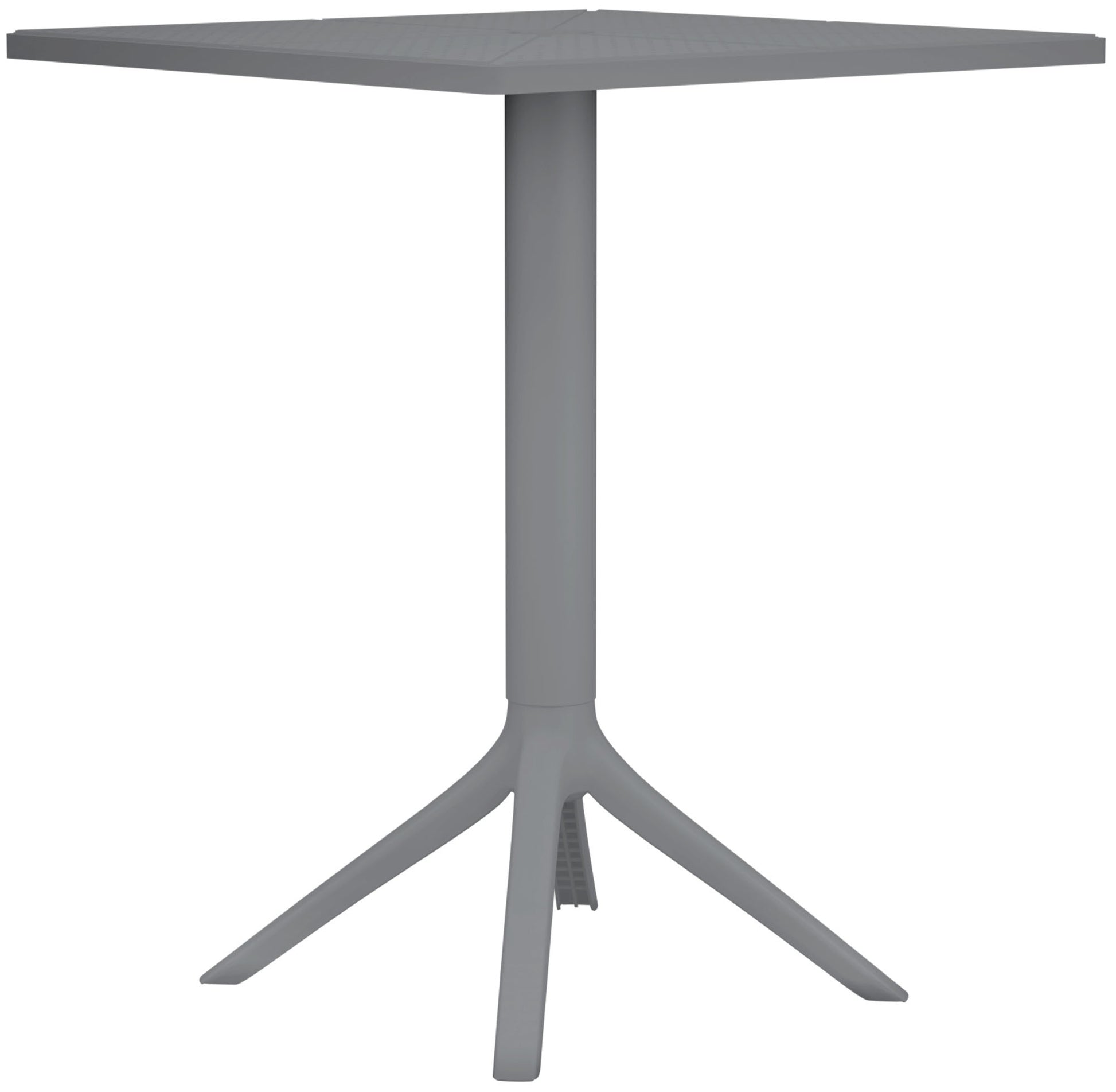 Donkergrijze Tafel - Terrastafel - Weerbestendig Design voor Binnen en Buiten Kleur donkergrijs