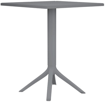 Donkergrijze Tafel - Terrastafel - Weerbestendig Design voor Binnen en Buiten Kleur donkergrijs