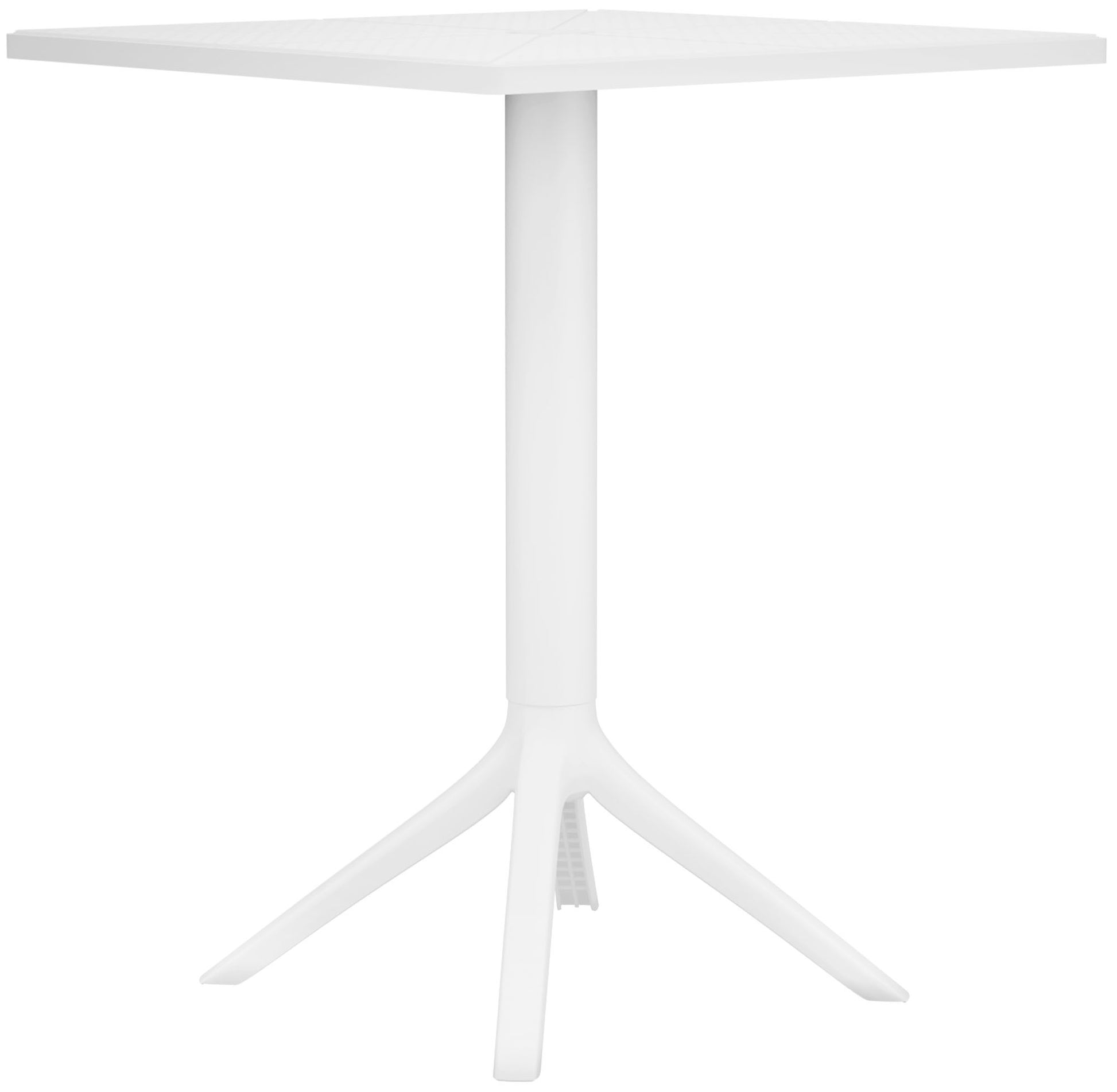 Witte Tuintafel - Balkontafel - Weerbestendig & Ruimtebesparend Design Kleur wit