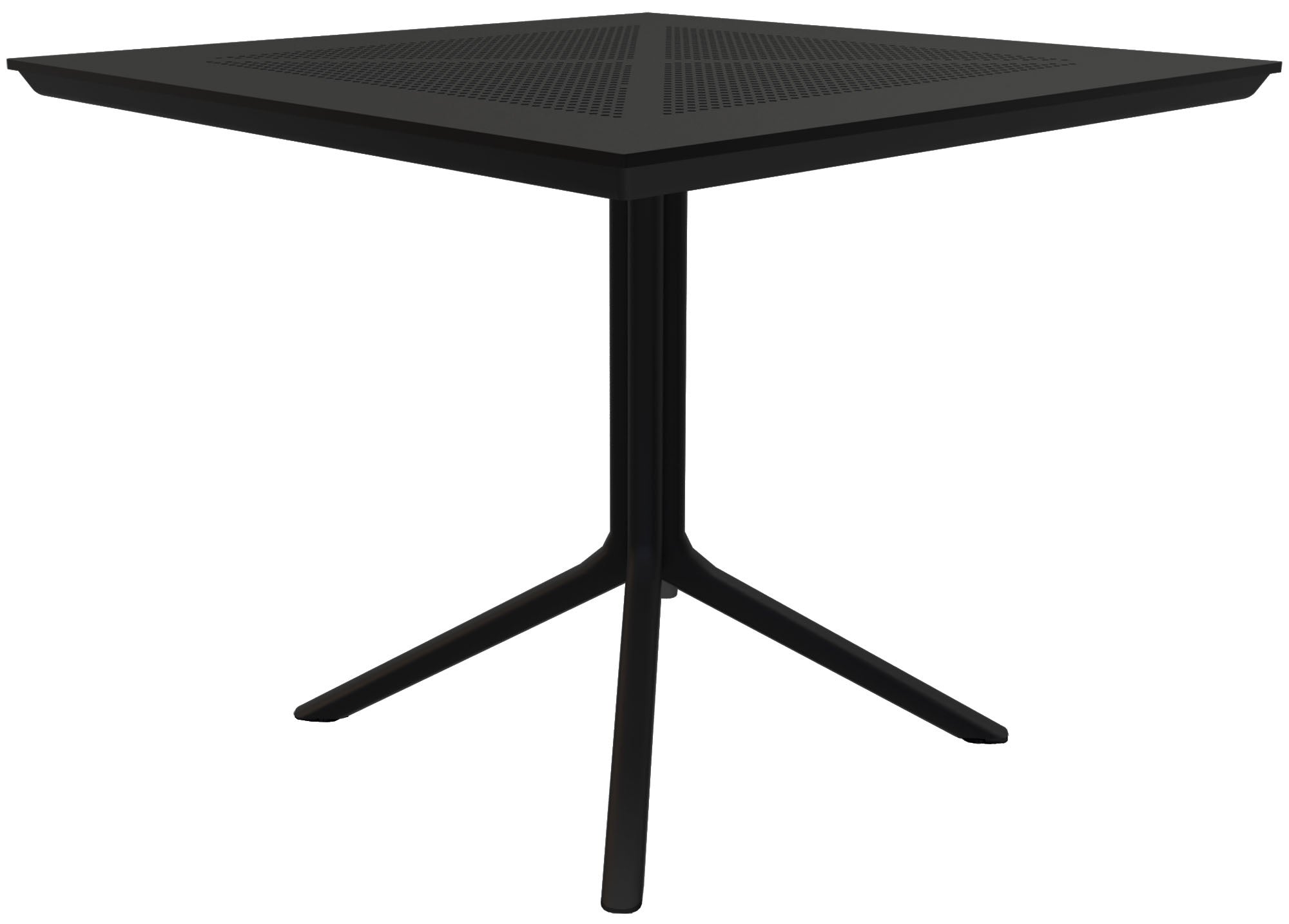 Tuintafel 80x80 cm - Balkontafel - Weerbestendig & Duurzaam Design Kleur zwart