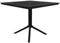 Tuintafel 80x80 cm - Balkontafel - Weerbestendig & Duurzaam Design Kleur zwart