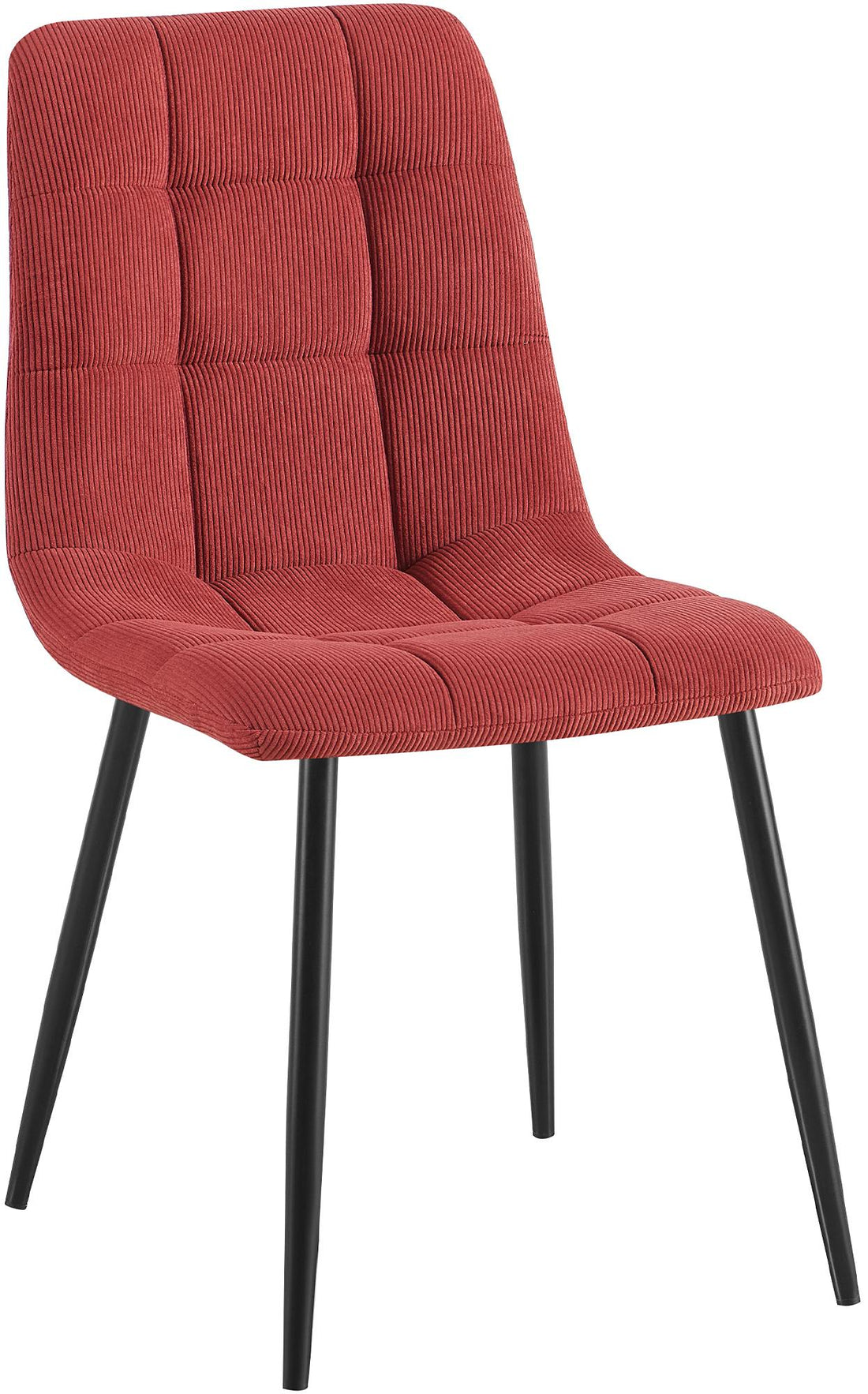 Eetkamerstoel - Keukenstoel - Comfortabele Stoffering, Onderhoudsvriendelijk Design Kleur bordeauxrood