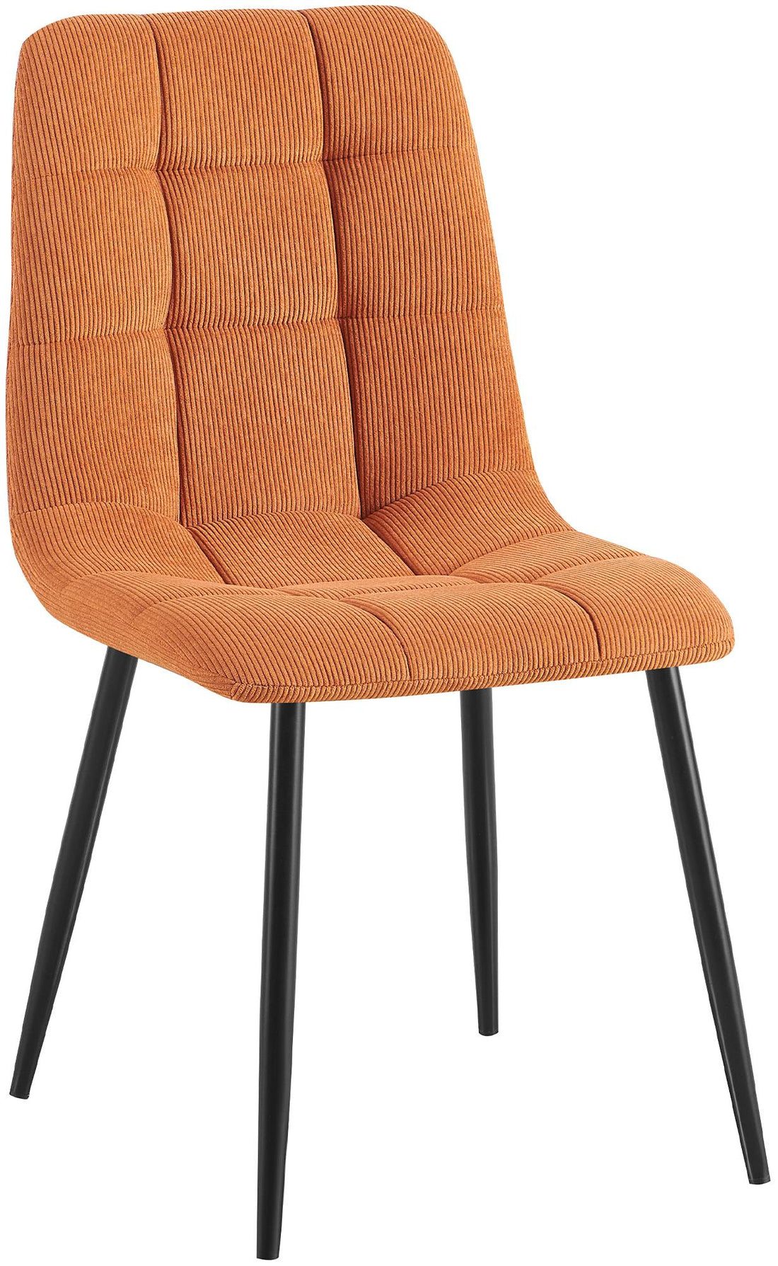 Eetkamerstoel Ribstof - Keukenstoel - Onderhoudsvriendelijke Materialen Kleur oranje