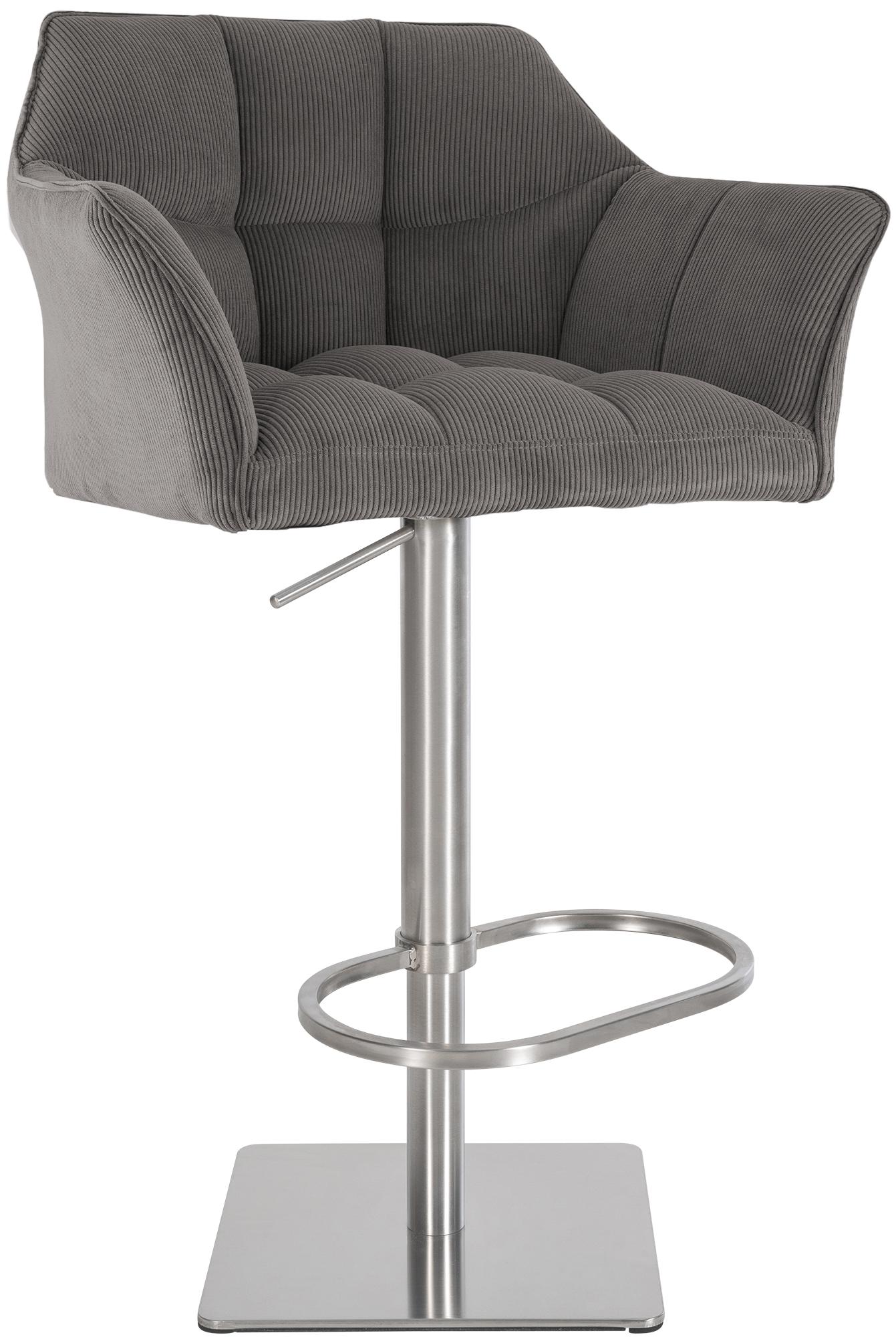 Moderne Barkruk - Design Kruk - 240 kg draagvermogen - Verstelbaar en stijlvol roestvrij staal Kleur taupe