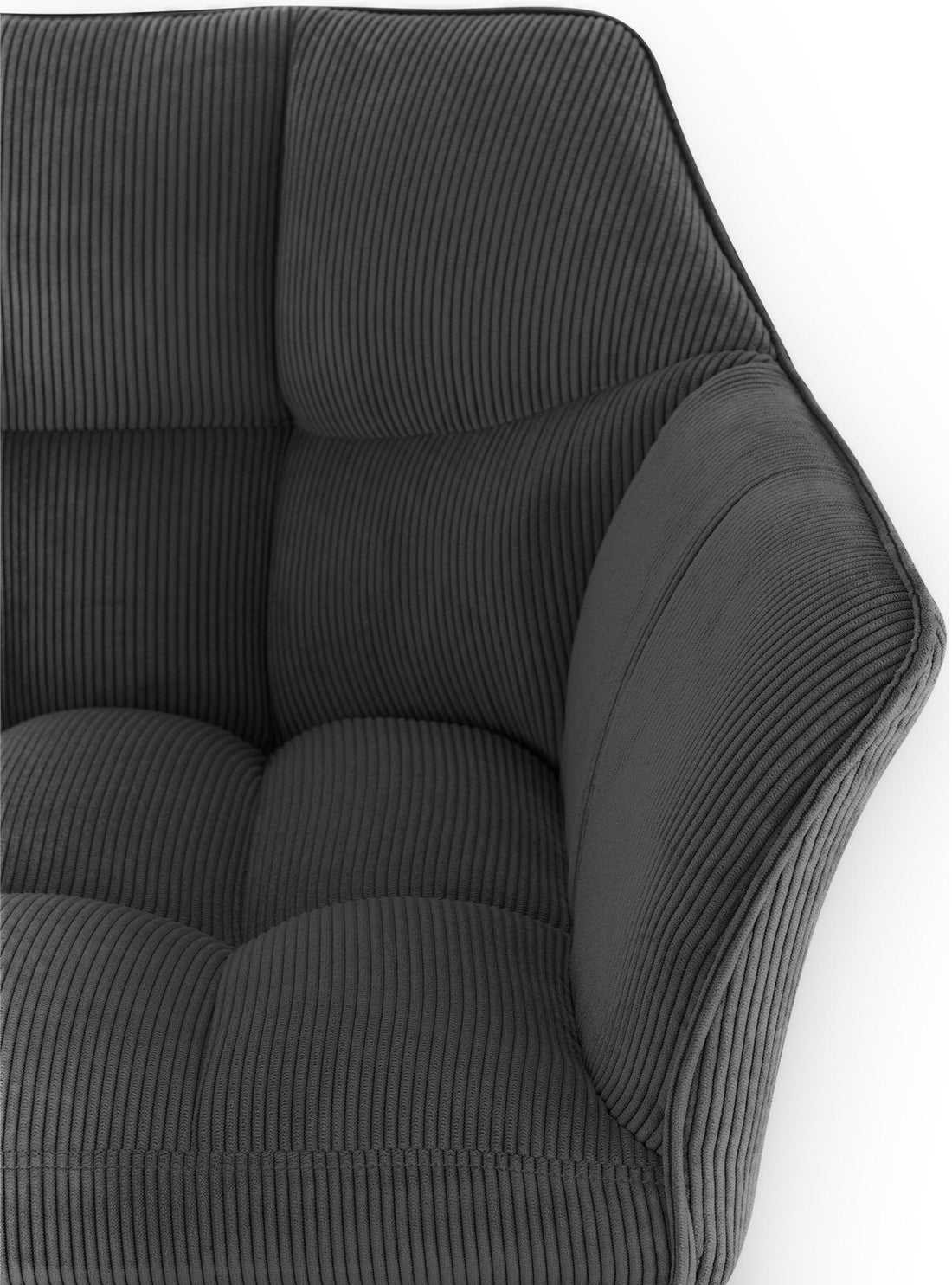 Barkruk Cord donkergrijs, Barstoel, Verstelbaar & robuust tot 240kg - Comfort & moderne look Kleur donkergrijs