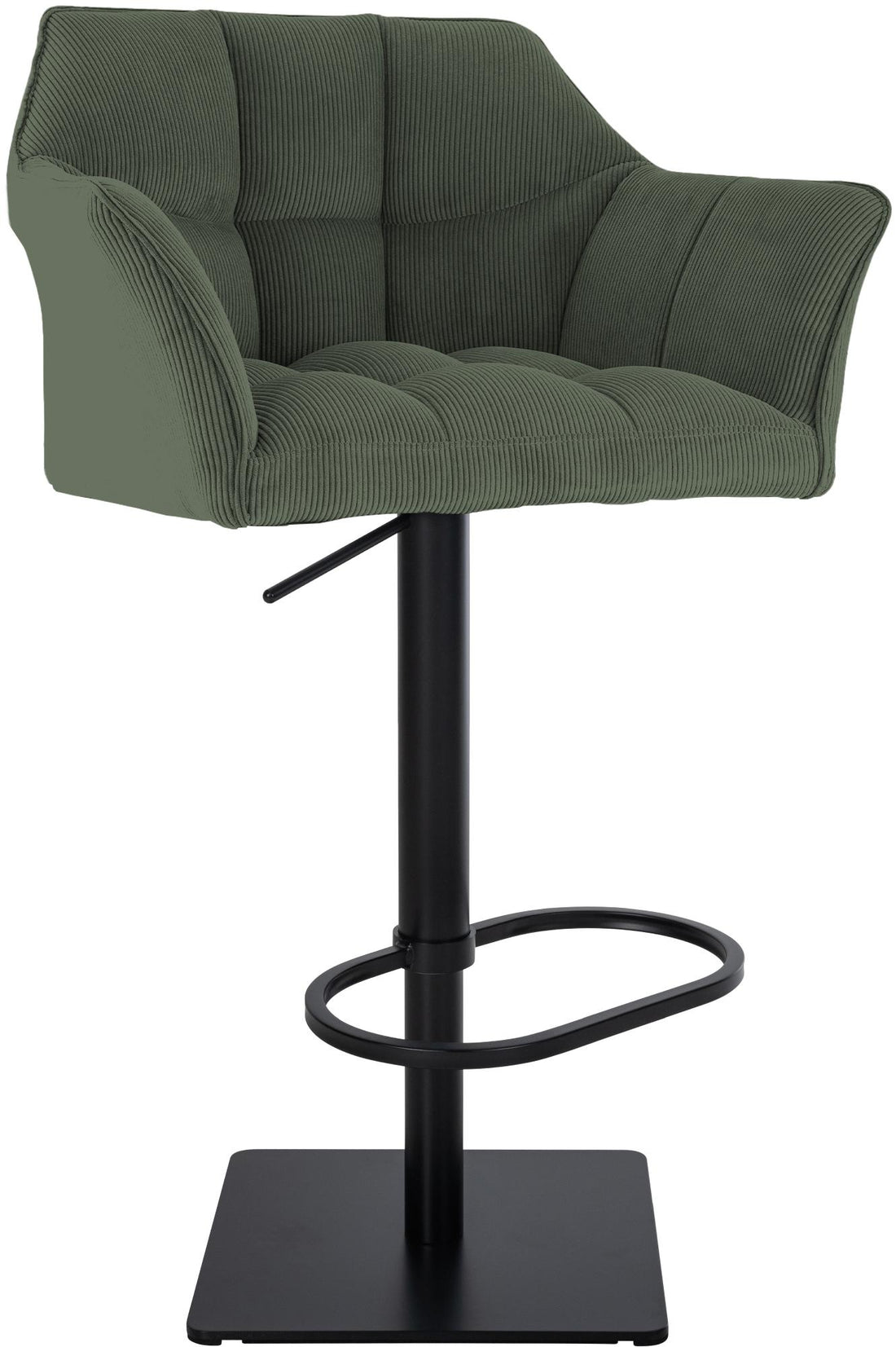 Barkruk Modern Design - Hoge Kruk, Verstelbaar, RVS Frame, Stevig tot 240kg, Eenvoudig te monteren Kleur groen