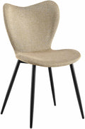 Eetkamerstoel Taupe - Velvet Stoel - Ergonomisch Comfort - Stabiel metalen frame, makkelijk te Kleur taupe