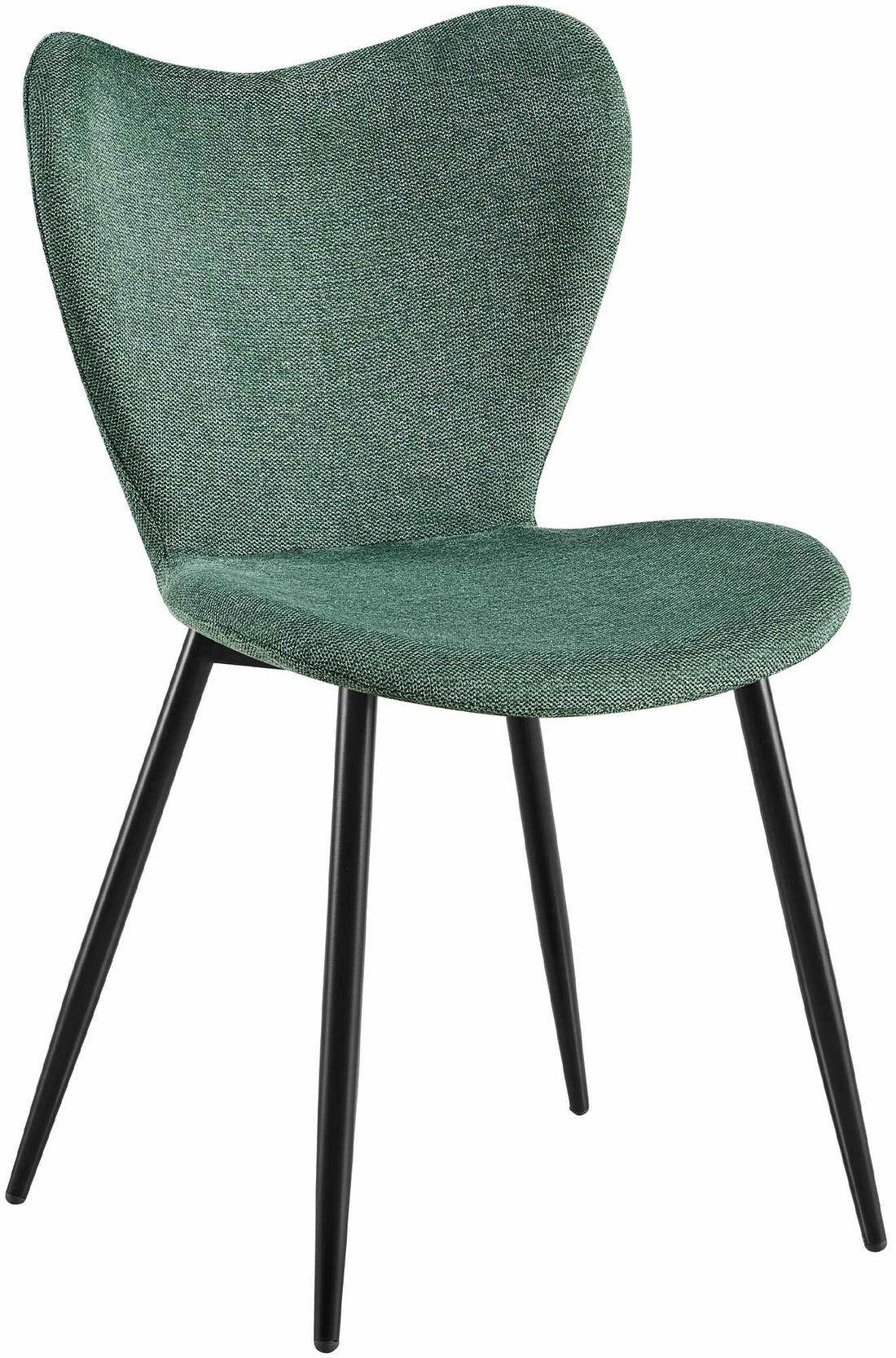 Moderne Groene Eetkamerstoel – Velvet Stoel – Comfortabel zitvlak – Stevig metalen onderstel Kleur groen