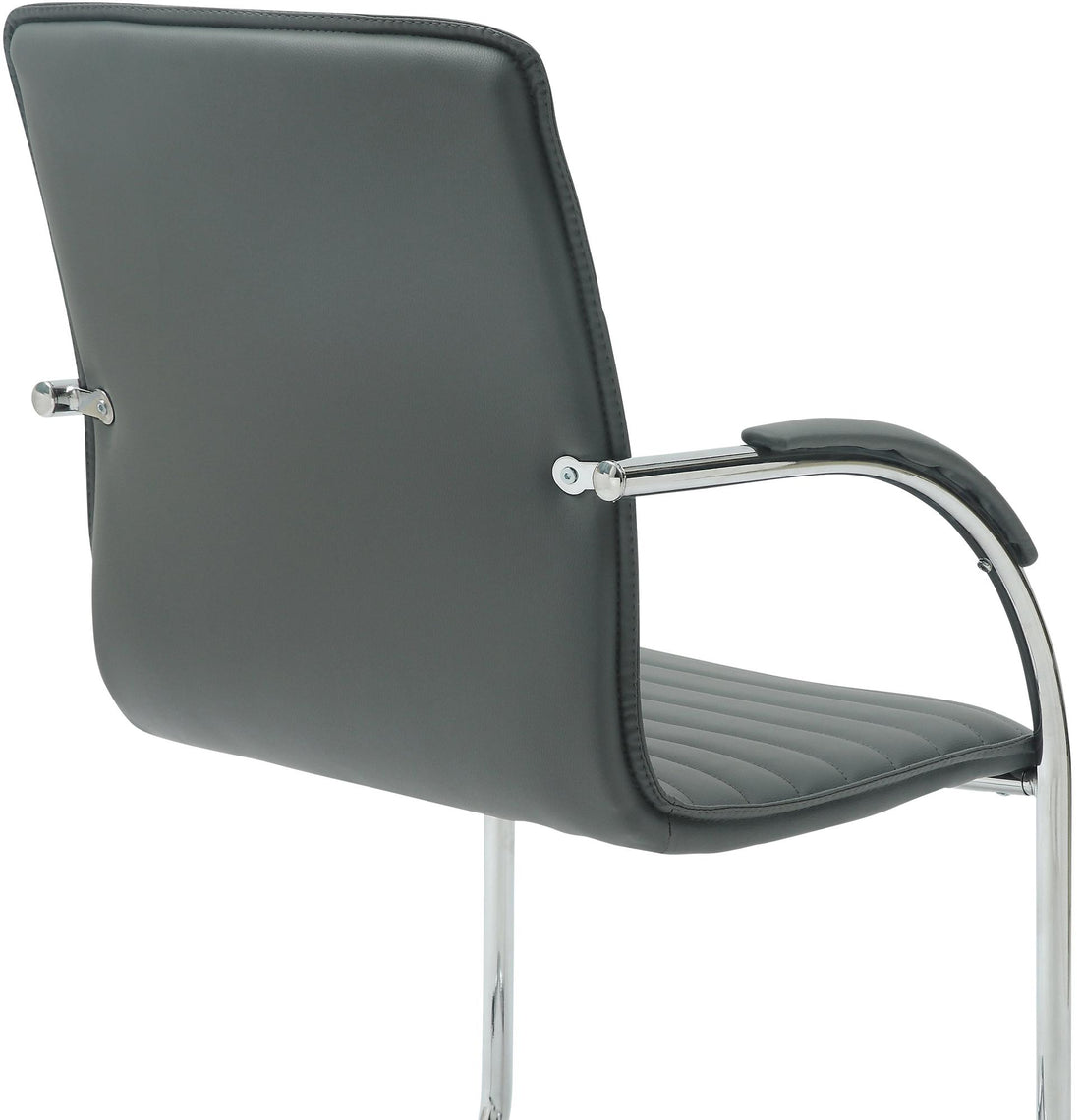 Set van 2 Eetkamerstoelen - Kunstlederen Schommelstoelen - Optimaal Comfort Kleur grijs