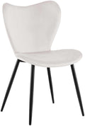 Grijze Fluwelen Eetkamerstoel – Keukenstoel – Ergonomisch Comfort, Stevig & Luxe Design Kleur grijs