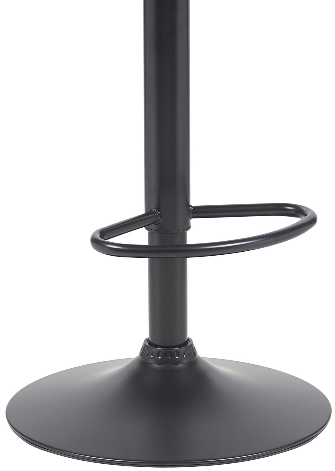 Kunstleren Barkruk - Houten Design - Ergonomische Rugleuning, Zithoogte Verstelbaar 60-81 cm Kleur walnoot/zwart
