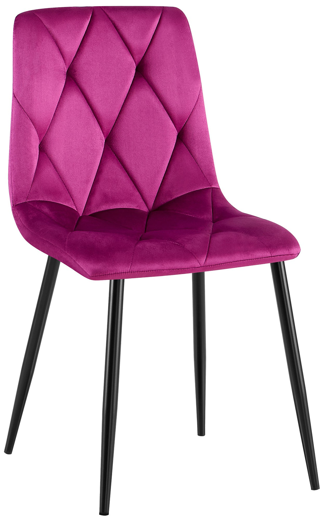 Eetkamerstoel Fluweel - Comfortstoel - Hoog Zitcomfort, Tijdloos Design & Onderhoudsvriendelijk Kleur paars