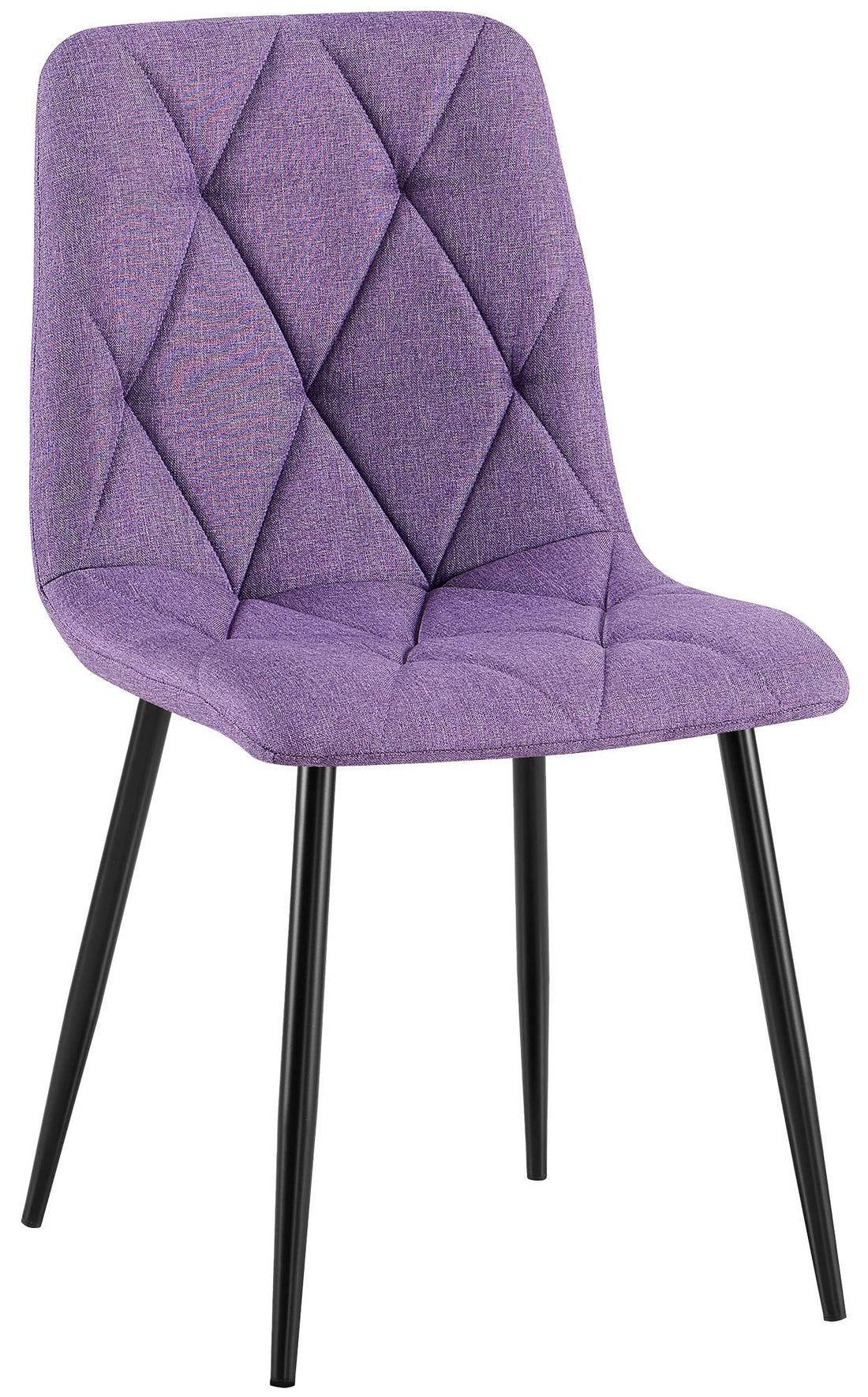 Fluwelen Eetkamerstoel - Comfortabel - Onderhoudsvriendelijk Design, 150 kg Belastbaar Kleur paars