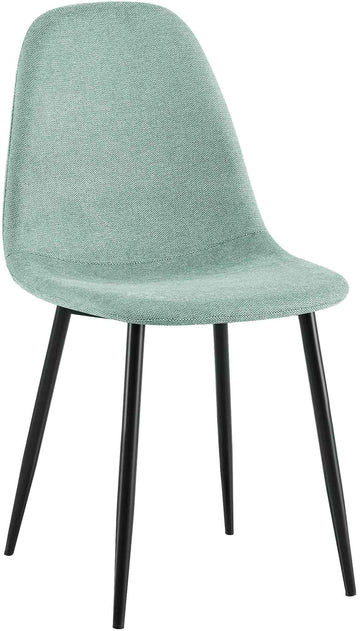 Moderne Eetkamerstoel - Keukenstoel - Onderhoudsvriendelijk Comfort, Hoge Rugleuning, Fluweel Kleur lichtgroen