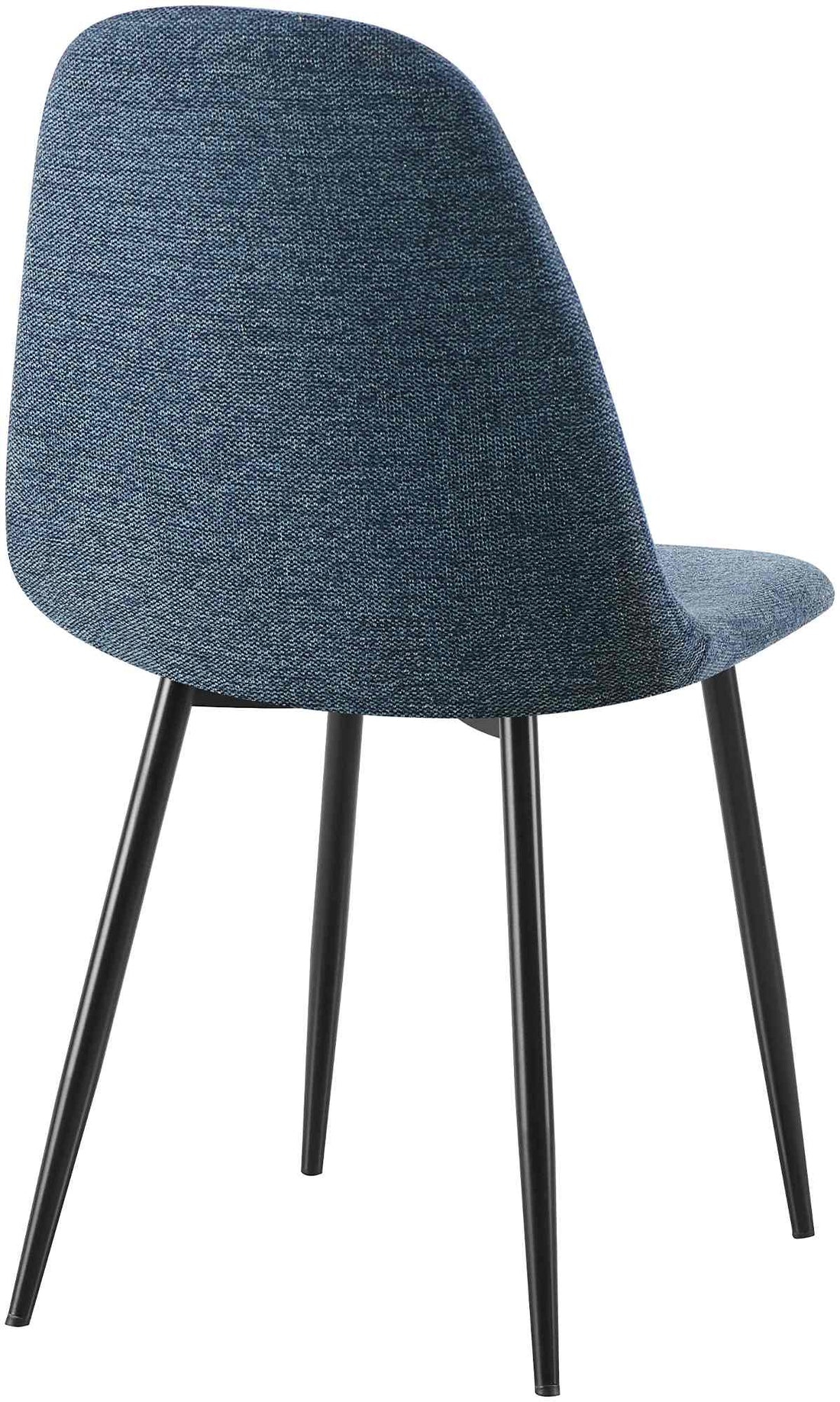 Moderne Eetkamerstoel - Comfortabele Zitting, Eenvoudig Onderhoud - Fluweel, Stof en Kunstleder Kleur donkerblauw