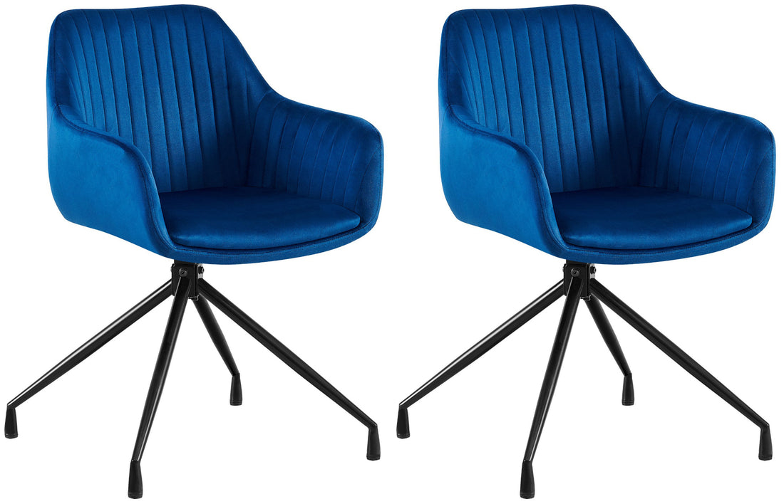 2-delige set Eetkamerstoelen - Kuipstoelen - Luxe zitcomfort en draaifunctie Kleur crème Materiaal zacht