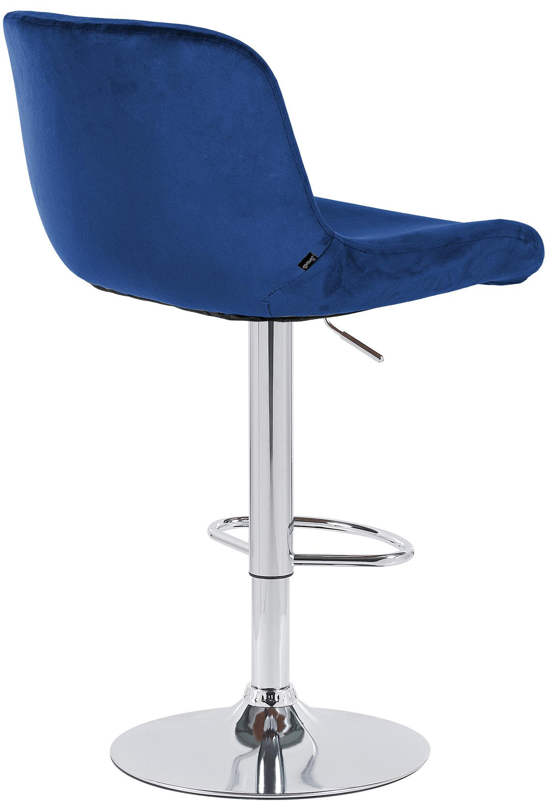 Set van 2 Moderne Barkrukken - Keukenkrukken - Verstelbaar Onderstel Kleur blauw