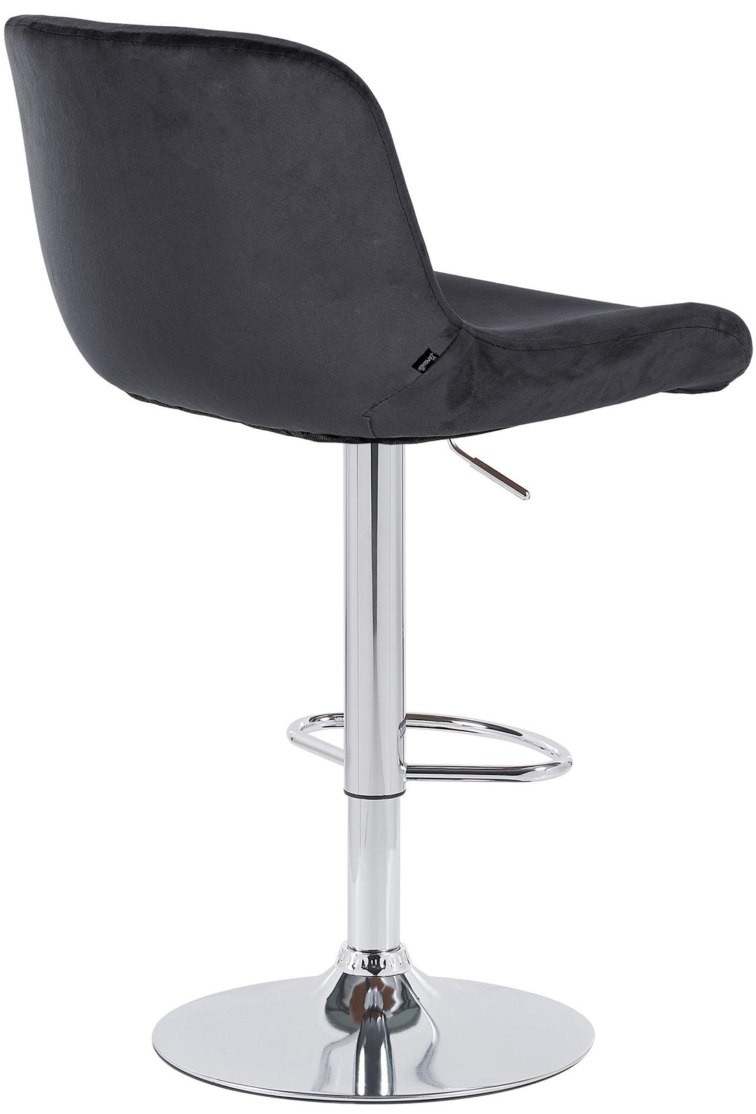 Set van 2 Chroom Barkrukken - Elegante Barstoelen, Uitstekend Zitcomfort Kleur zwart