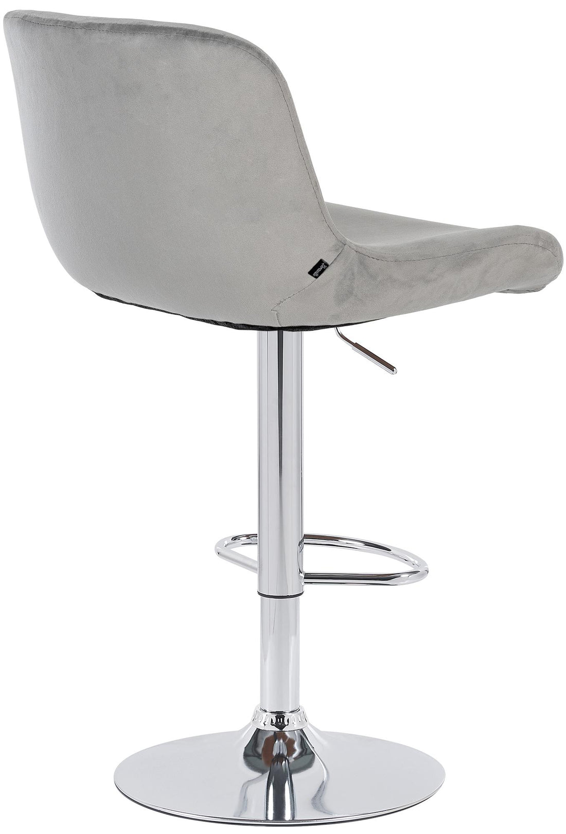 2-delige set Moderne Barkrukken - Chroom - Ergonomisch Design voor Optimaal Zitcomfort Kleur grijs